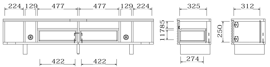 テレビボードCSVⅡ180TVB