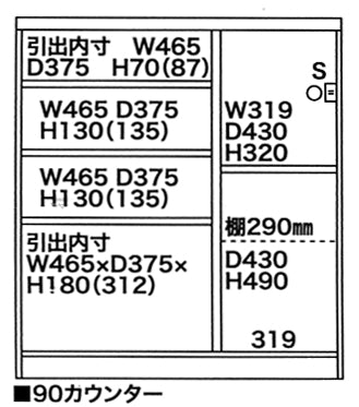 90サイズの図面