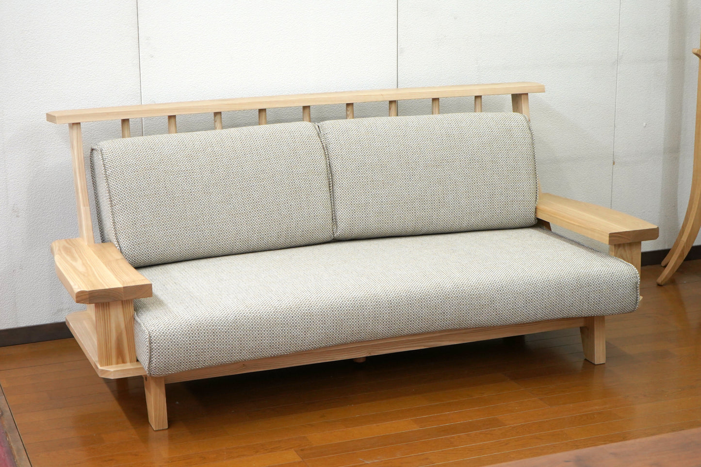 ソファ 極ワザ180、木部TN色、張地CR-BE-SC(クレオベージュ)