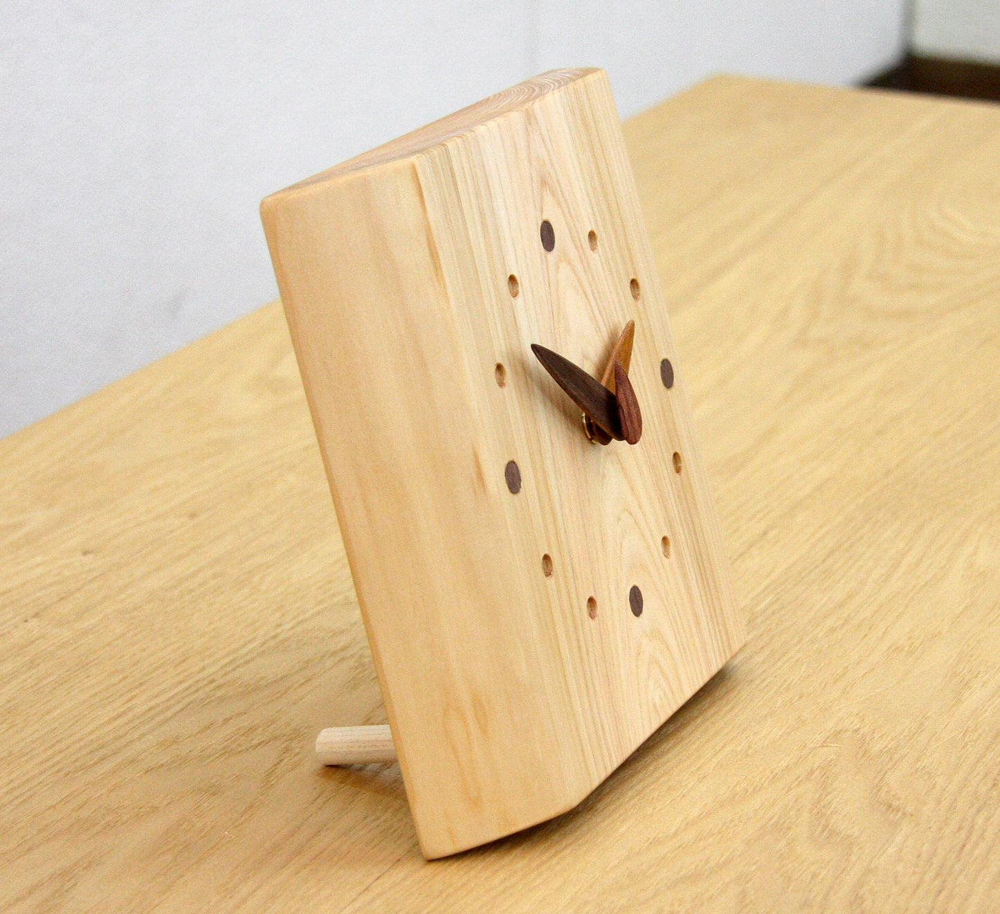 木の置時計 ココ ヒノキ